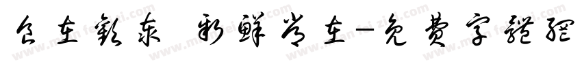 食在欢泰 新鲜常在字体转换
